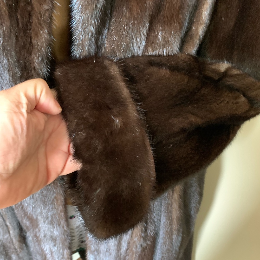 Mink Vintage Mary McFadden Full Length Mink Coat The Fur Vault New York City - Picture 7 of 17